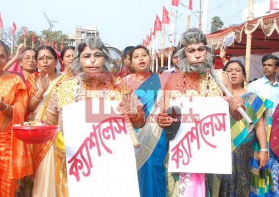 Anti-National CPI-M  sheds tears against â€˜Cashless Economyâ€™ : Communist blunders crippled Tripura Economy, 7 lakhs unemployment, multicrore scams,  yet Party mocks  Modiâ€™s drive against black money 